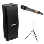 1x Accuspeaker BOSE Compact7 + 1x draadloze handmicrofoon tbv presentaties