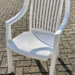Terras stoel wit