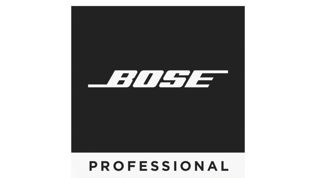 BOSE professional is een merk voor luidsprekers, versterkers en aansturing.